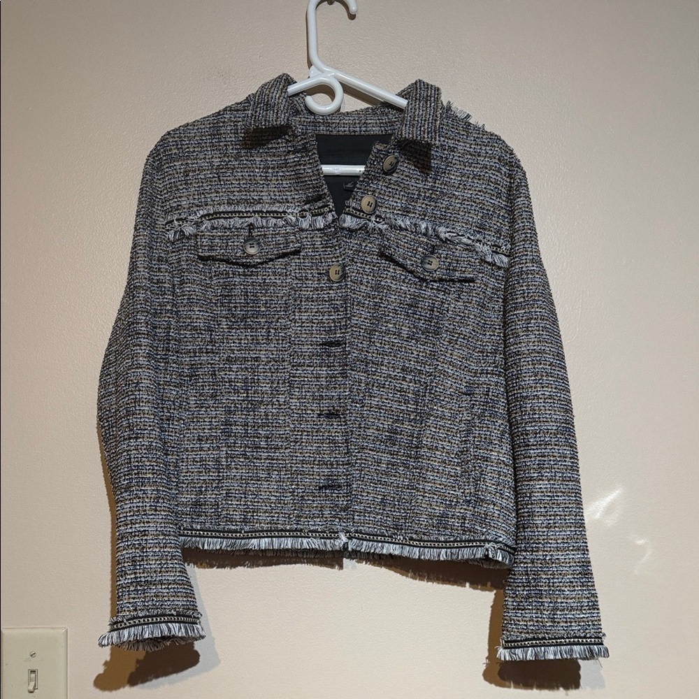 Liverpool Textured Gray Jean Jacket
